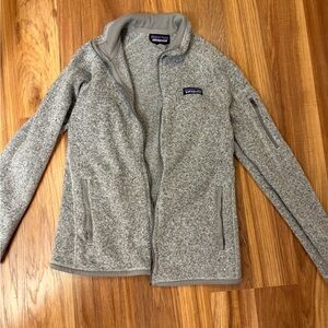 Patagonia Light Gray Fleece Jacket